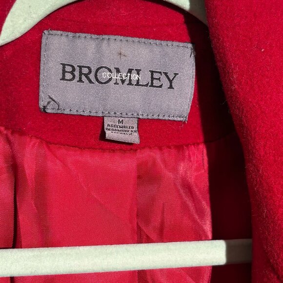Bromley Womens Wool Peacoat Size Medium - Picture 5 of 5